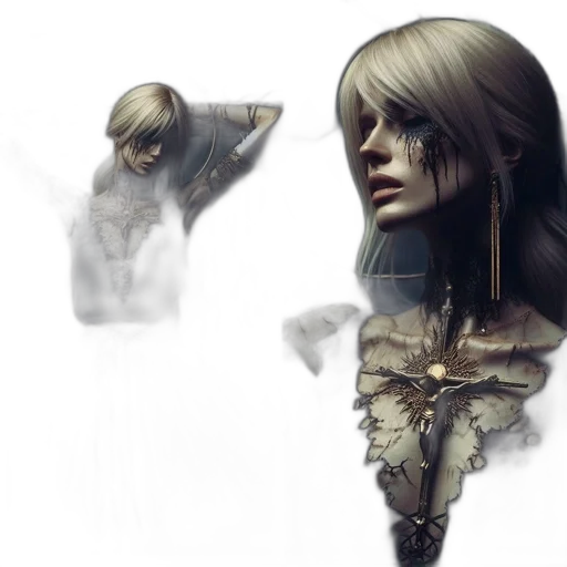 face, mask, concept art, fantasy art transparent PNG cut-out