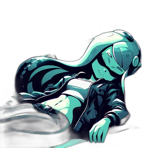 robot, creature, mask, jacket transparent PNG cut-out