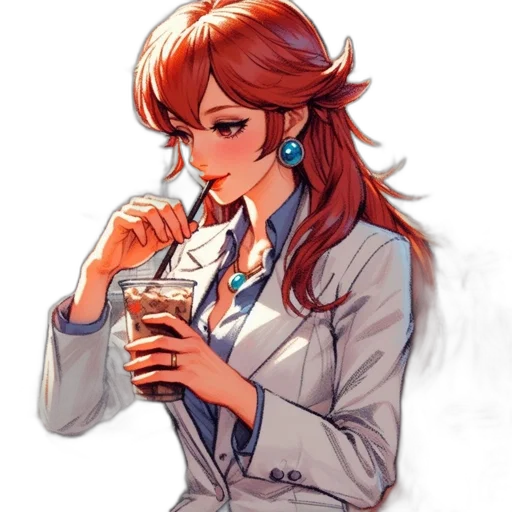 staff, anime, concept art, watercolor transparent PNG cut-out