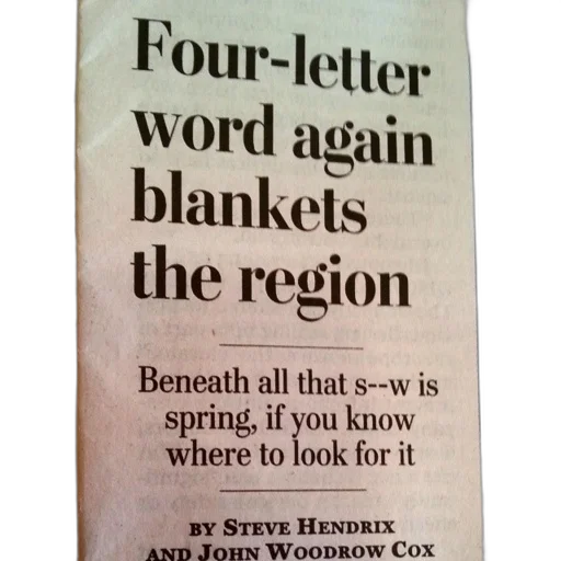 newspaper, article, headline, four-letter transparent PNG cut-out