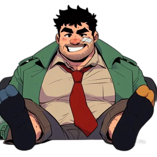 jacket, staff, creature, animal transparent PNG cut-out