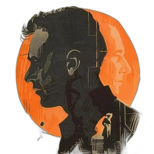 face, jacket, mask, comic book art transparent PNG cut-out