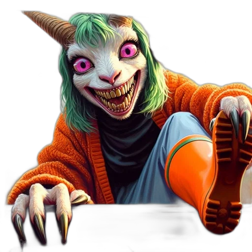 creature, mask, animal, staff transparent PNG cut-out