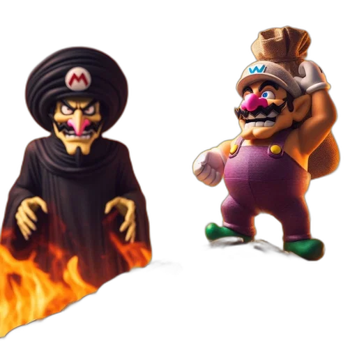 mask, concept art, 3d render, pixel art transparent PNG cut-out