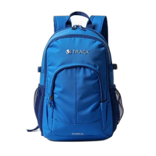 jacket, 3d render, blue, backpack transparent PNG cut-out