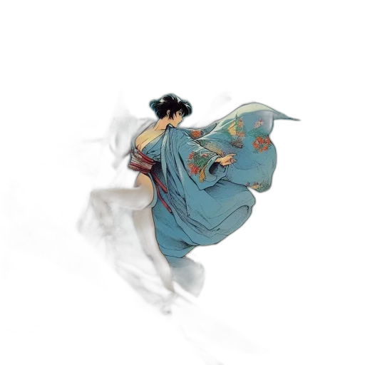 dragon, dress, umbrella, mask transparent PNG cut-out
