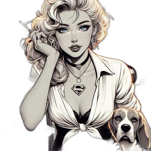 comic book art, cartoon, concept art, fantasy art transparent PNG cut-out