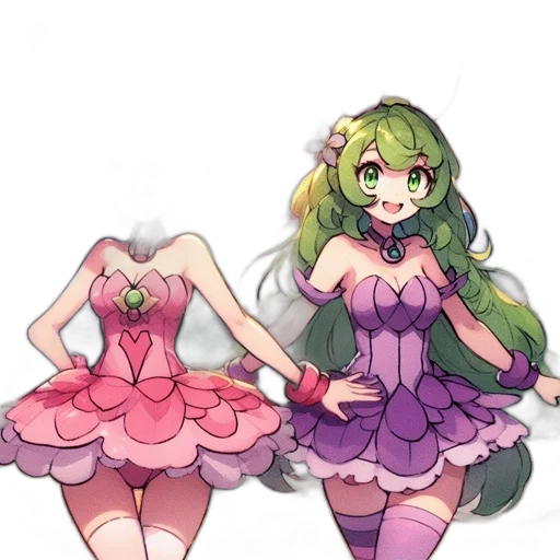 dress, pixel art, concept art, anime transparent PNG cut-out
