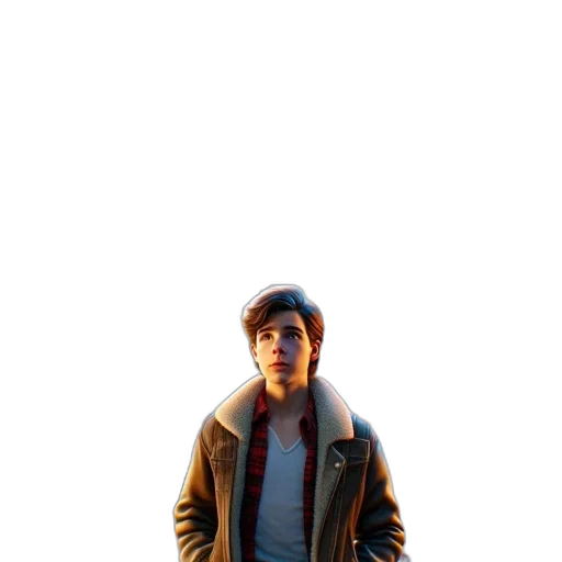 jacket, hat, creature, pixel art transparent PNG cut-out