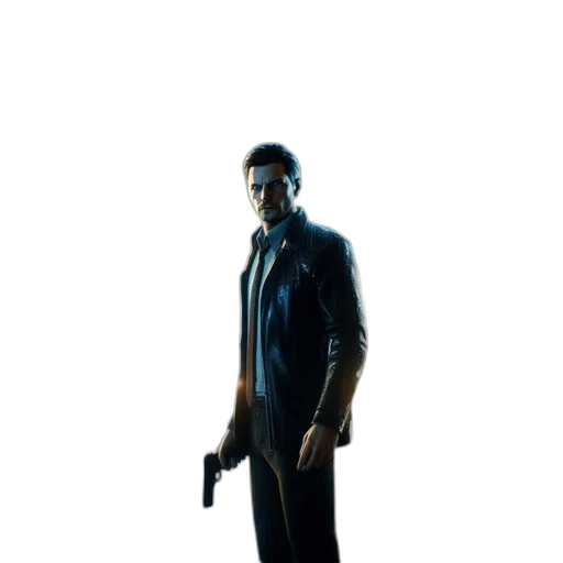 jacket, weapon, staff, robot transparent PNG cut-out