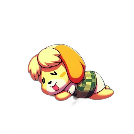 animal, creature, staff, pixel art transparent PNG cut-out
