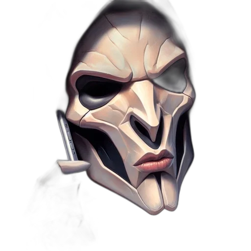 mask, face, robot, creature transparent PNG cut-out