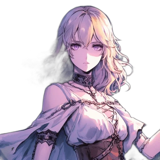 dress, staff, sword, crown transparent PNG cut-out