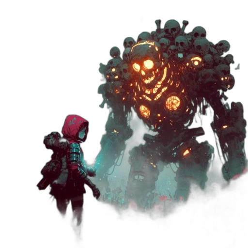 robot, creature, weapon, concept art transparent PNG cut-out
