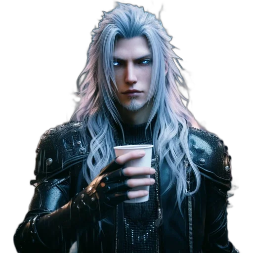 dragon, hair, jacket, creature transparent PNG cut-out