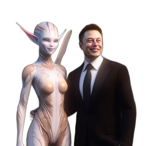 robot, creature, dress, staff transparent PNG cut-out