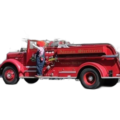 car, weapon, fire, clown transparent PNG cut-out