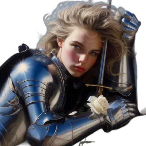 robot, jacket, sword, weapon transparent PNG cut-out