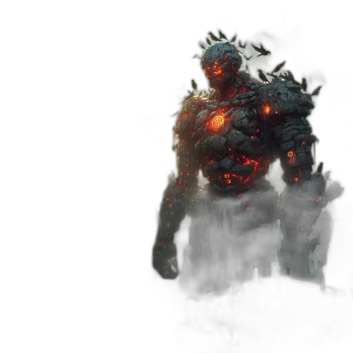 creature, robot, mask, dragon transparent PNG cut-out