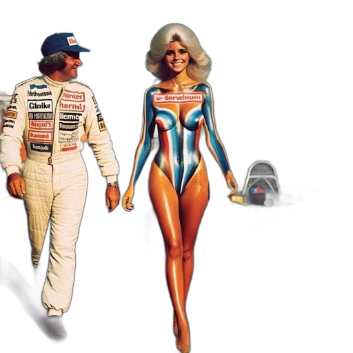 concept art, man, white, racing transparent PNG cut-out