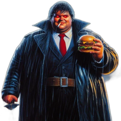 jacket, food, concept art, cyberpunk transparent PNG cut-out