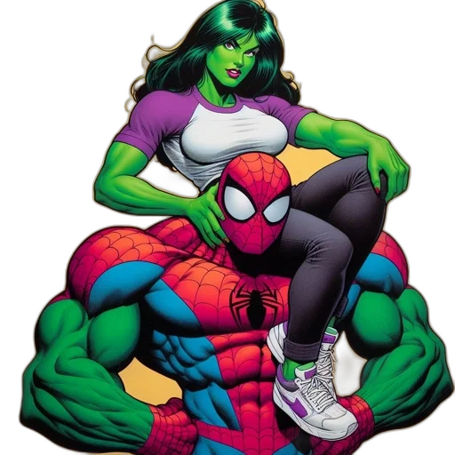 comic book art, concept art, pixel art, green transparent PNG cut-out