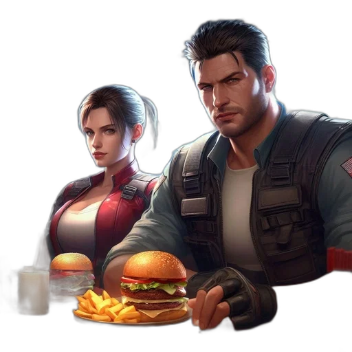 food, jacket, concept art, cyberpunk transparent PNG cut-out