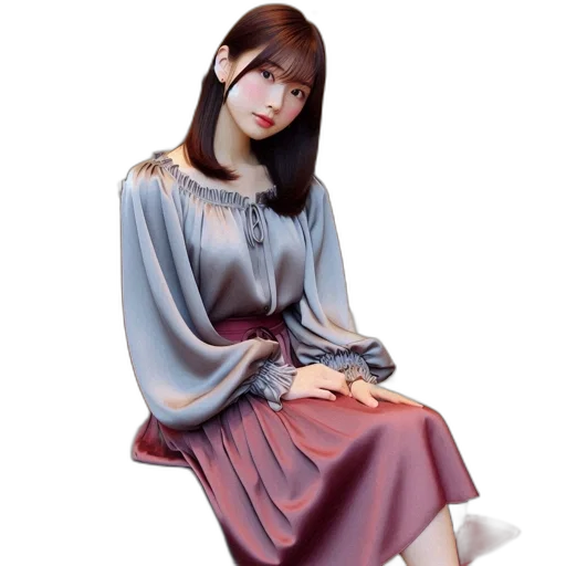 dress, jewelry, photorealistic, 3d render transparent PNG cut-out