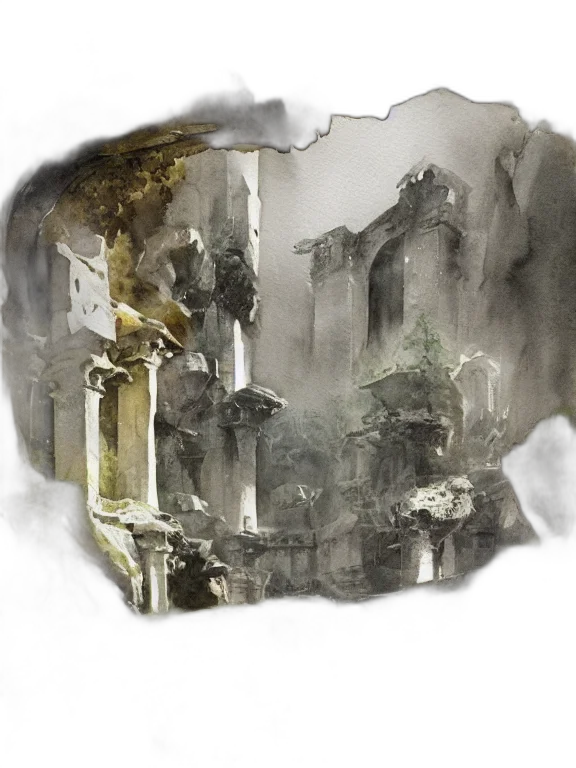 mask, crown, concept art, watercolor transparent PNG cut-out