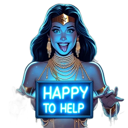 jewelry, comic book art, cartoon, woman transparent PNG cut-out