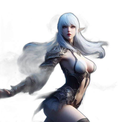 dress, concept art, fantasy art, 3d render transparent PNG cut-out
