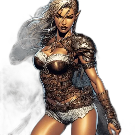 comic book art, fantasy art, concept art, photorealistic transparent PNG cut-out