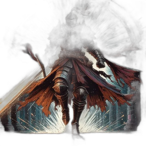 dragon, creature, mask, sword transparent PNG cut-out