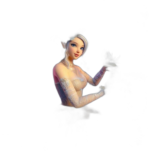 staff, creature, weapon, dress transparent PNG cut-out