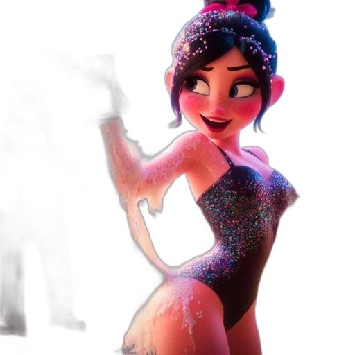 dress, concept art, cartoon, 3d render transparent PNG cut-out