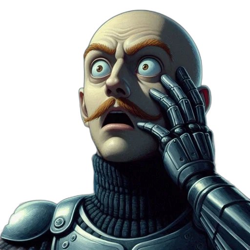 robot, mask, face, staff transparent PNG cut-out