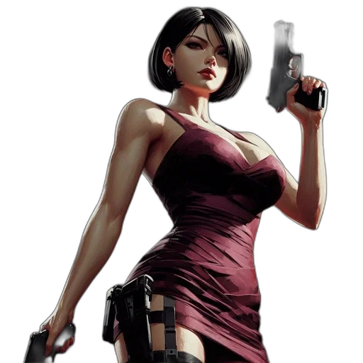 weapon, dress, concept art, comic book art transparent PNG cut-out