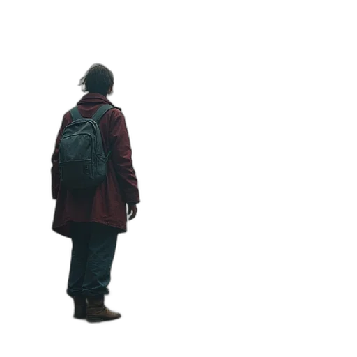 jacket, hat, umbrella, robot transparent PNG cut-out