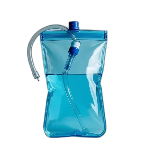 bottle, blue, waterbasics, portable transparent PNG cut-out