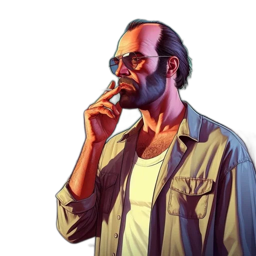 jacket, face, staff, concept art transparent PNG cut-out