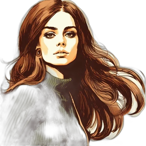 face, hair, jacket, dress transparent PNG cut-out
