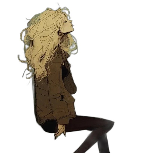 hair, jacket, mask, dress transparent PNG cut-out