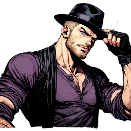 hat, staff, comic book art, concept art transparent PNG cut-out