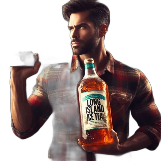 bottle, concept art, 3d render, photorealistic transparent PNG cut-out