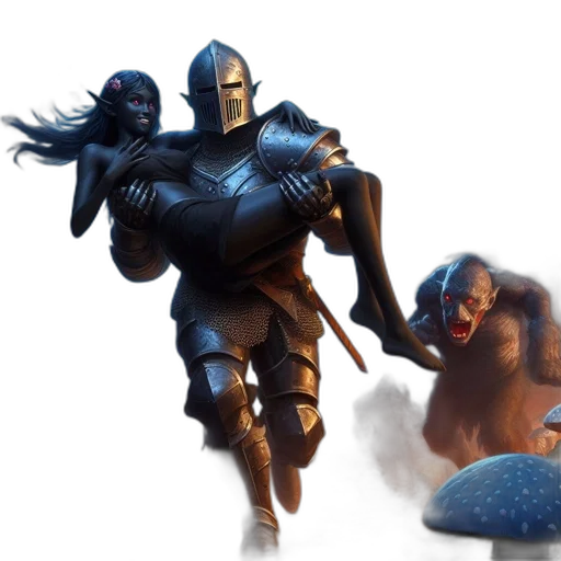 concept art, fantasy art, 3d render, photorealistic transparent PNG cut-out