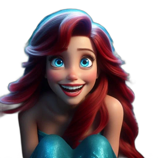 face, crown, dress, hair transparent PNG cut-out