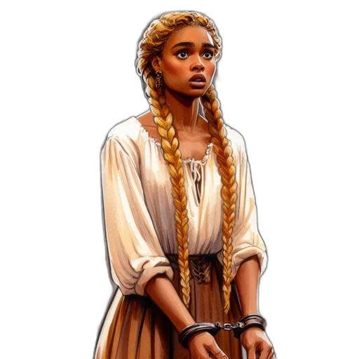 staff, dress, jewelry, fantasy art transparent PNG cut-out