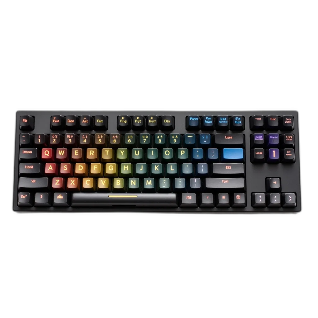cyberpunk, 3d render, dark, colorful transparent PNG cut-out