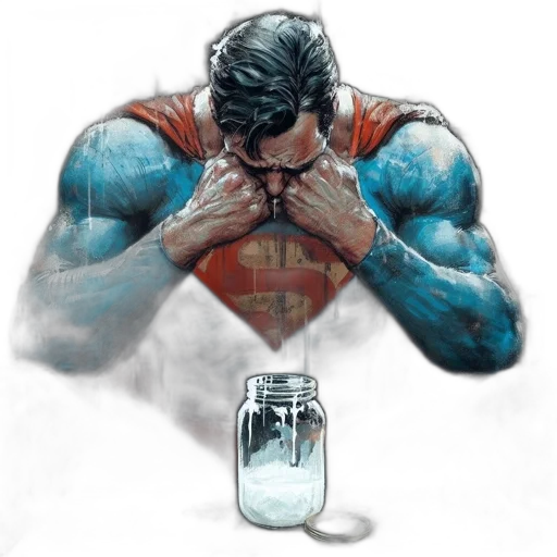 bottle, comic book art, concept art, watercolor transparent PNG cut-out
