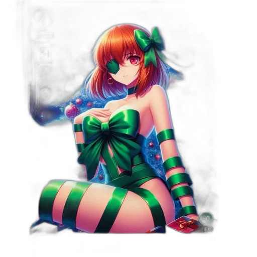 dress, robot, staff, weapon transparent PNG cut-out